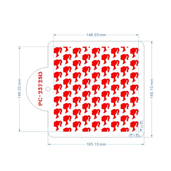 New Barbie Doll Silhouette Stencil - Picture 1 of 2